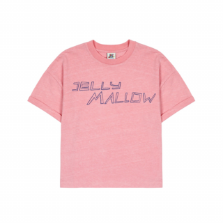 JELLY MALLOW / JM roll-up T-shirt / PINK