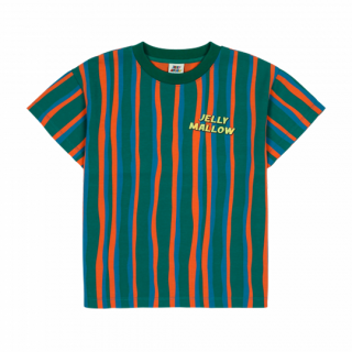 JELLY MALLOW / JM Striped T-shirt / GREEN