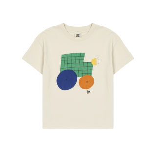 JELLY MALLOW / Tractor T-shirt / LIGHT BEIGE