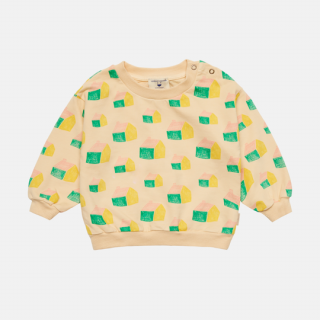 WEEKEND HOUSE KIDS / Houses all over sweatshirt / Sand