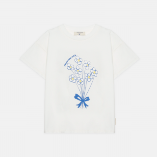 WEEKEND HOUSE KIDS / Bouquet t-shirt / White

