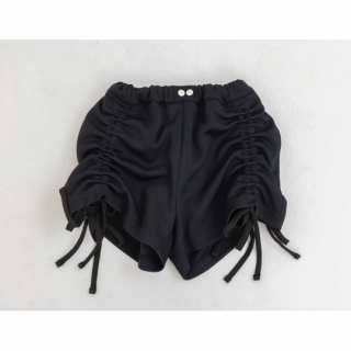 folk made / slid short pants / Black