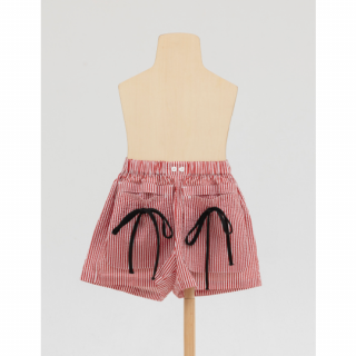 folk made / wave stripe short pants / Red stripe