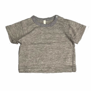 MOUN TEN. / organic slub wide T(for baby) / gray