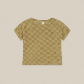 organic zoo / Dusky Checkerboard Terry Boxy T-Shirt