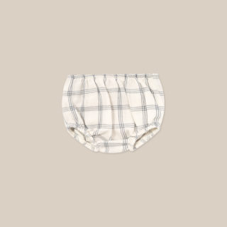 organic zoo / Navy Window Check Shortie