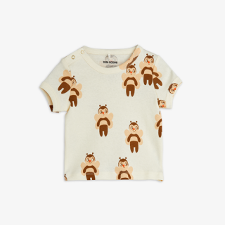 mini rodini / Bees aop ss tee / Offwhite