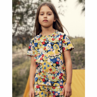 mini rodini / Flowers aop ss tee / Multi
