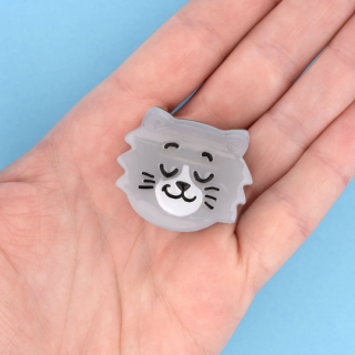 Coucou Suzette  / Grey Cat Mini Hair Claw