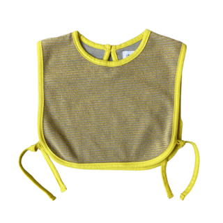 chocolatesoup / pile border apron vest / yellow
