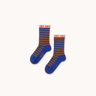 TINYCOTTONS / STRIPES SHORT HEIGHT SOCKS / dark blue