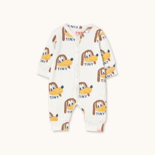 TINYCOTTONS / DOGS RIB ONE-PIECE / off-white / baby