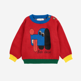 BOBO CHOSES / Doggy Mate jacquard jumper / Baby
