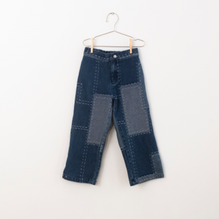 FISH&KIDS / denim patchwork pants / denim / kids