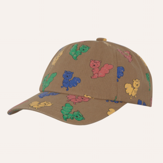 the campamento / MULTICOLOR SQUIRRELS CAP / Camel / Kids        