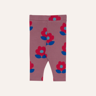 the campamento / BIG FLOWERS BABY LEGGINGS / Purple / Baby        