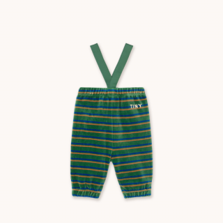 TINYCOTTONS / DUO STRIPES BABY SWEATPANT / dark green / baby
