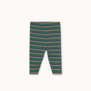 TINYCOTTONS / DUO STRIPES RIB BABY PANT / dark green / baby
