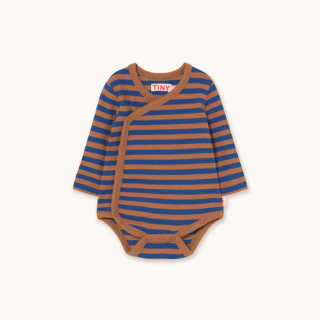 TINYCOTTONS / STRIPES RIB CROSSED BODY / dark blue / baby
