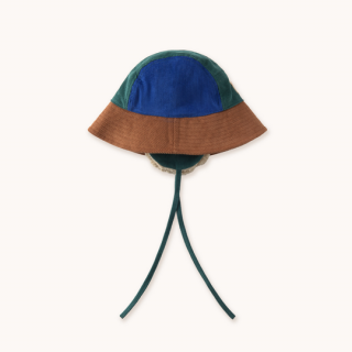 TINYCOTTONS / COLOR BLOCK BUCKET HAT / dark brown / M