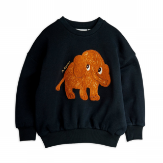 mini rodini / Mammoth chenille sweatshirt / Black