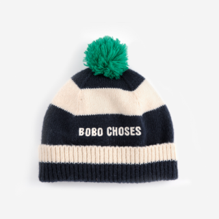 BOBO CHOSES / Bobo Choses striped beanie / MIDNIGHT BLUE / KID