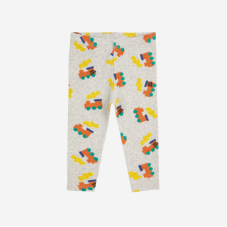 BOBO CHOSES / Bobo Choo Choo all over leggings / LIGHT HEATHER GREY / Baby