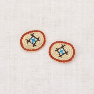 Misha&Puff / Cross Stitch Clip Set / Raffia