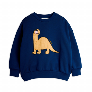 mini rodini / Dino application sweatshirt / Blue