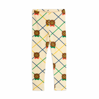 mini rodini / Bear check aop leggings / Off-white