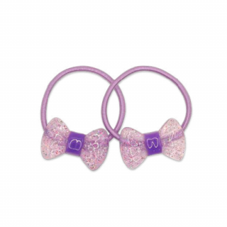 Milk  Soda / SPARKLE RIBBON HAIR TIE / Purple