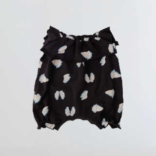 folk made / Wings rompers / black