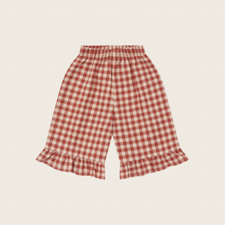 organic zoo / Paprika Gingham Frill Culottes