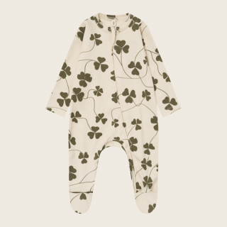 organic zoo / Clover Zip Sleepsuit Undyed
