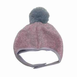 chocolatesoup / FLEECE POMPOM BONNET / PINK