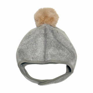 ں١chocolatesoup / FLEECE POMPOM BONNET / MOCHA