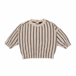Phil&Phae / Baby sweater slub stripes / graphite stripes / Baby