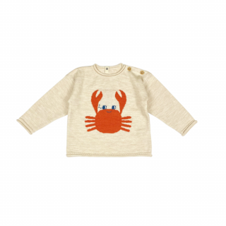 BaYiRi / HAPPY CRAB SWEATER / SEASHELL