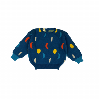 BaYiRi / MOON PHASES SWEATER / MOON PHASES / DEEP BLUE