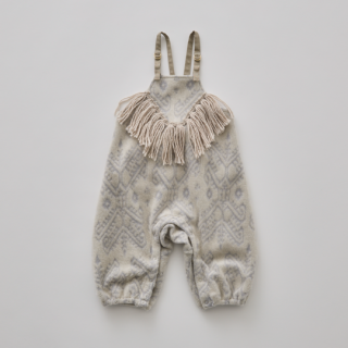 eLfinFolk / Snow Jacquard Rompers / ivory