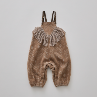 eLfinFolk / Snow Jacquard Rompers / brown