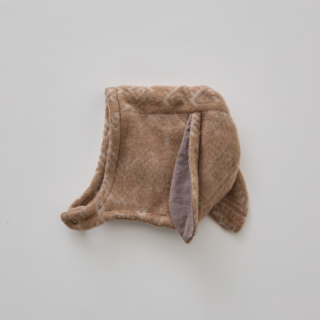 eLfinFolk / Snow Jacquard Bunny Bonnet / brown