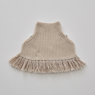 eLfinFolk / Rib knit Knights cape  / beige