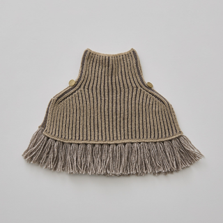 eLfinFolk / Rib knit Knights cape  / beige