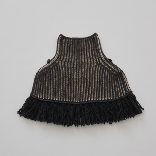 eLfinFolk / Rib knit Knights cape  / black
