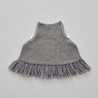 eLfinFolk / Rib knit Knights cape  / gray
