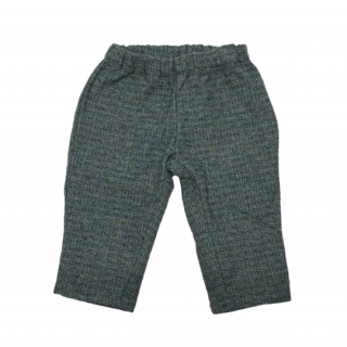 MOUN TEN. / cotton tweed easy pants(for baby) / turquoise mix