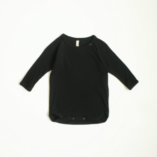 MOUN TEN. / wool rib longsleeve(for baby) / black