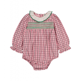 hello Simone / Amande romper / Pink check