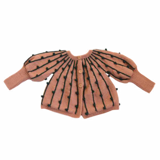 Kalinka / Marion Cardigan / Rose Quartz/Pine